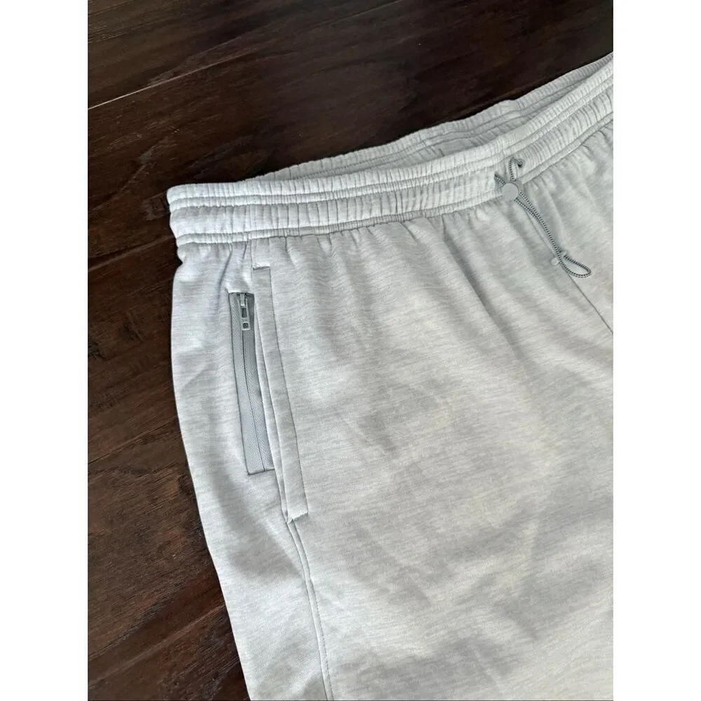NEW Under Armour White Gray Zip Ankle Joggers XXL